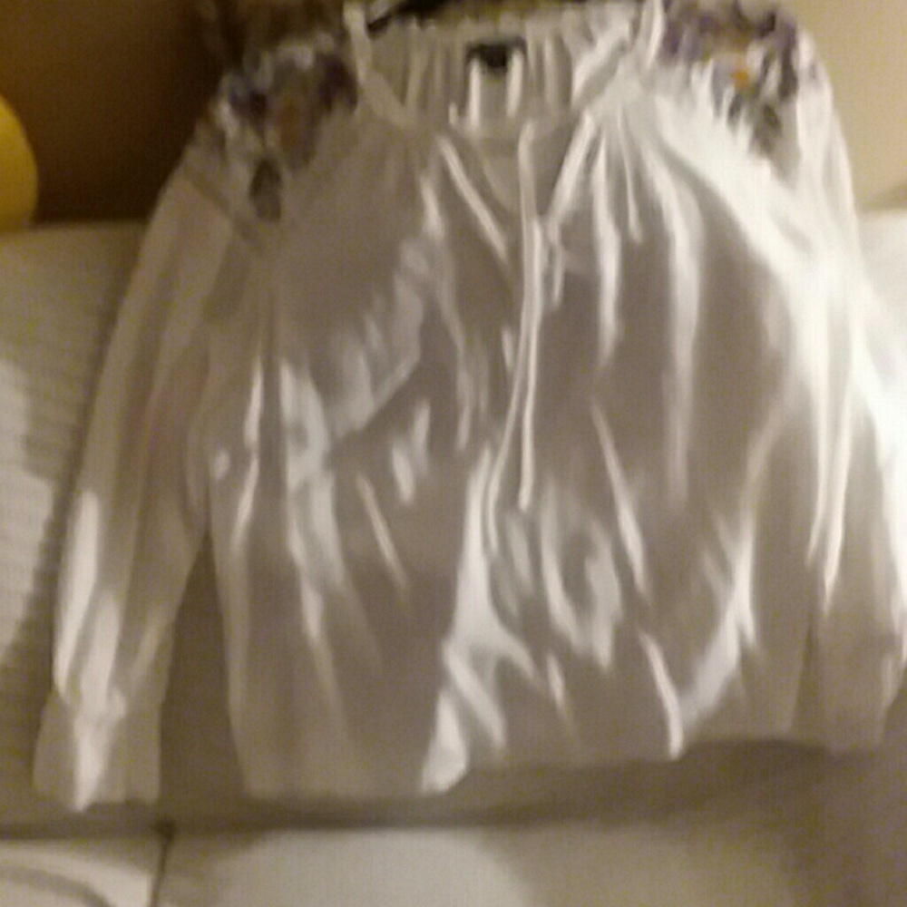 NWOT, a.n.a Long Sleeve V Neck Embroidered  Should